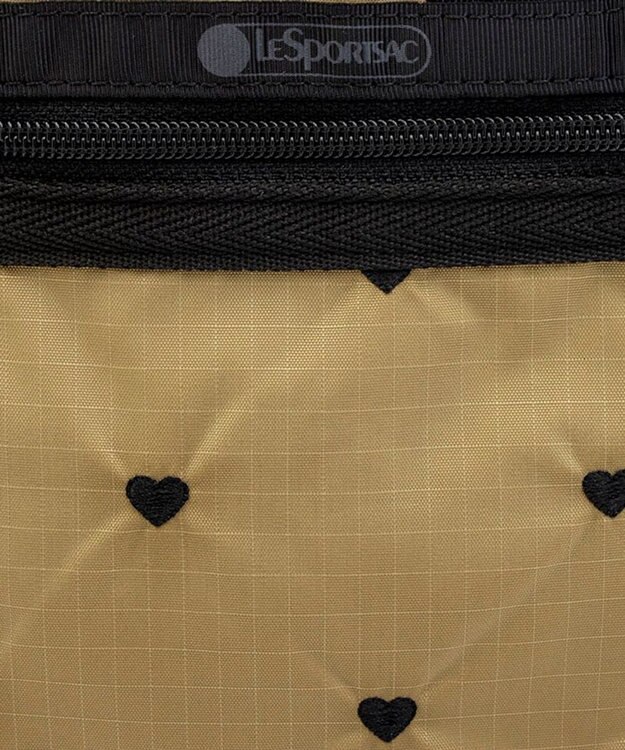 LeSportsac MINI N/S TOTE/モカブラックハートエンブロイダリー モカブラックハートエンブロイダリー