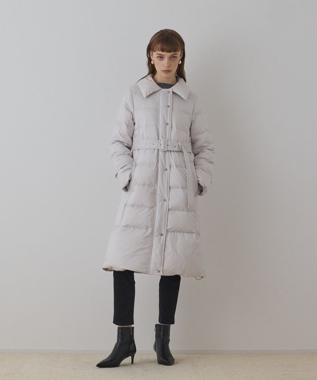 GRACE CONTINENTAL ファーカラーロングダウン キナリ