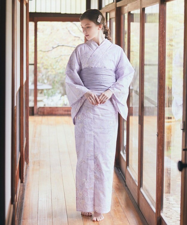 Maison de FLEUR フローラル浴衣 Lavender