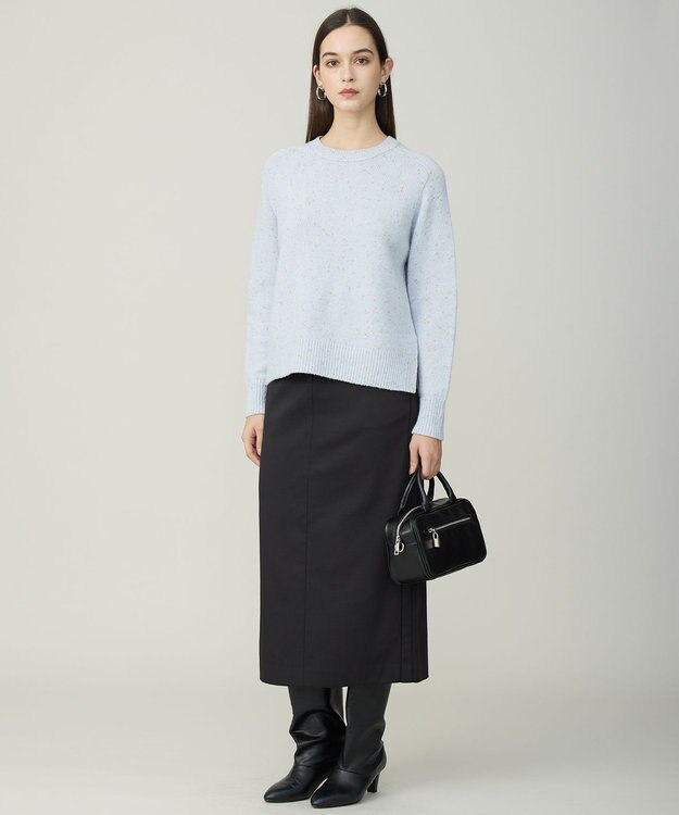 ICB 【先行予約】シャインノットカシミヤブレンド プルオーバーニット クラウドサックス