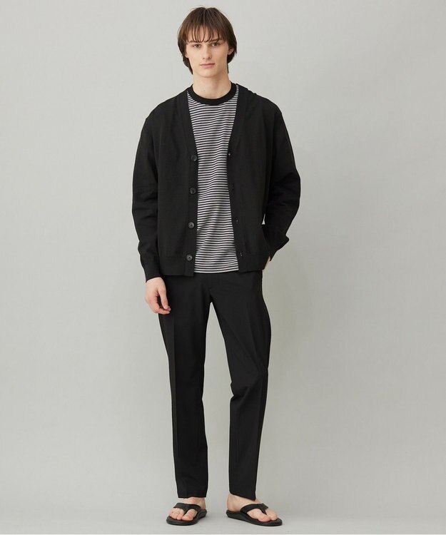 UNFILO MENS スゴ機能美 ニット カーディガン ダークカーキ