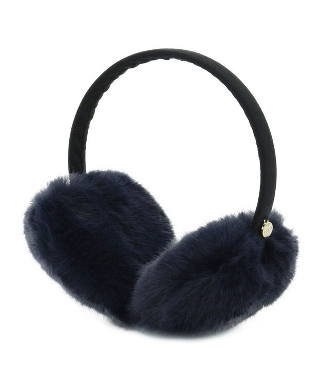 MOONBAT 【ラッピングBOX付き】FURLA ハート型イヤマフ ネイビーブルー