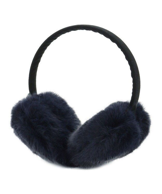 MOONBAT 【ラッピングBOX付き】FURLA ハート型イヤマフ ネイビーブルー