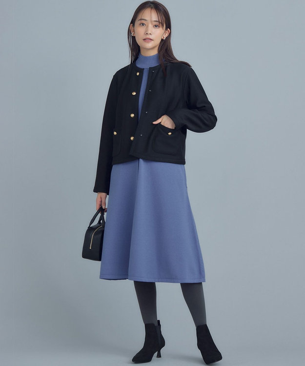 組曲 ELENAリラクシーニットワンピース ブルー系