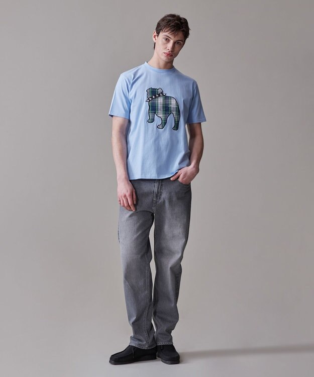 J.PRESS MEN インディゴストレッチデニム パンツ グレー系