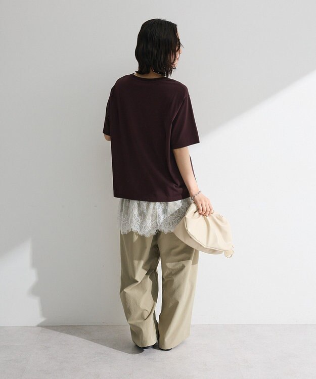 Green Parks ひげレースレイヤードスカート White