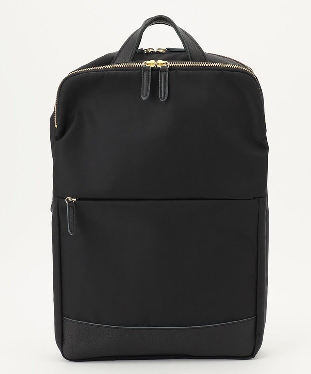 UNBILLION perche ナイロン×牛革PCリュック ブラック