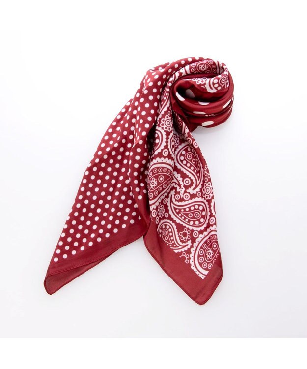 UNBILLION カシュカシュ cachecache / スカーフチャーム付きロングハンドルトート ブラウン