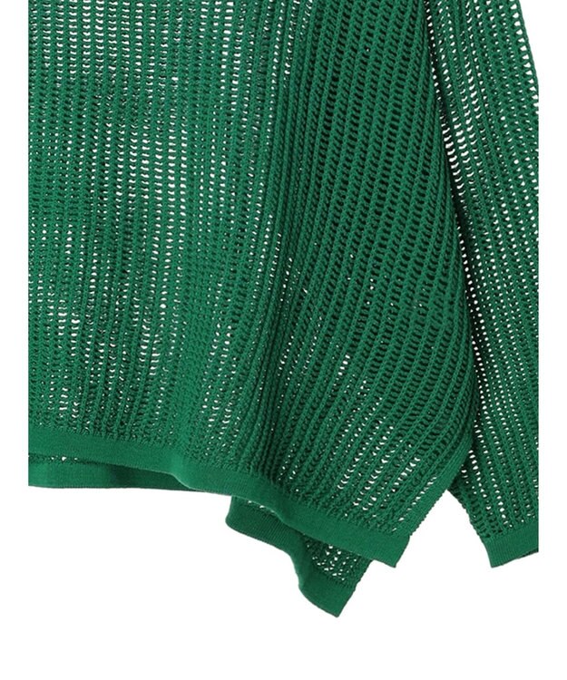 AMERICAN HOLIC 透かし編みメッシュニットプルオーバー Green