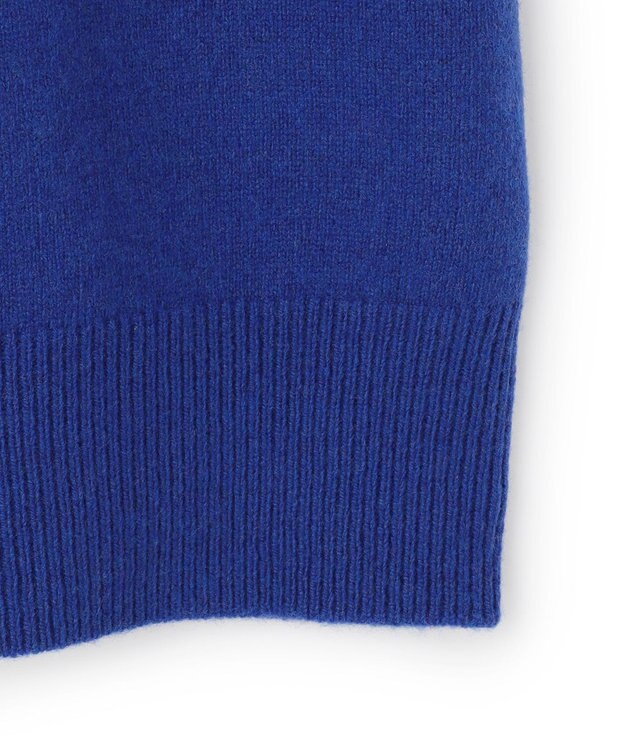 J.PRESS YORK STREET 【UNISEX】:ウールカシミヤ ハーフジップニット ブルー系