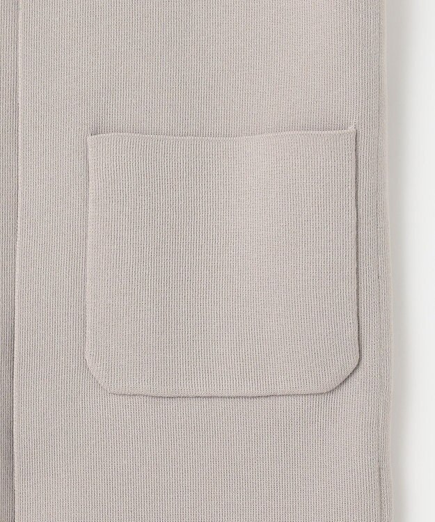 ANY L 【洗濯機可能】スタイルアップ ニットジレ サンドベージュ