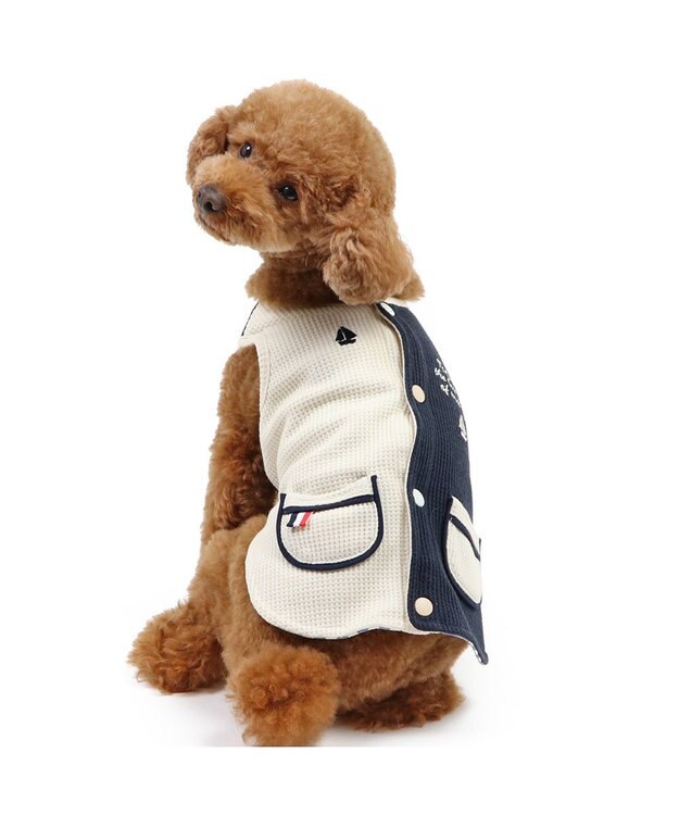 PET PARADISE ペットパラダイス やさしいベスト リバーシブル 《マリン柄》 小型犬 マリン柄