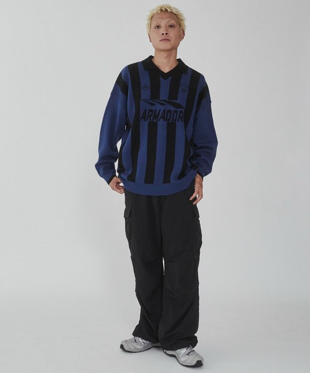 WEGO ゲームロゴニットプルオーバー ブルー