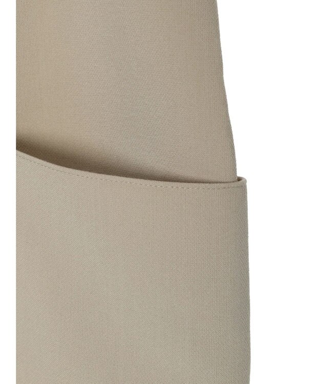 AMERICAN HOLIC イージーケアＵネックＩラインワンピース Gray Beige