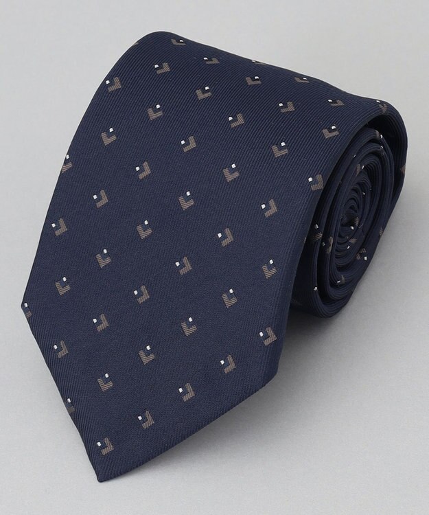 GOTAIRIKU GOTAIRIKU別注【日本製】シルク ネクタイ_オリジナル柄 ネイビー系8