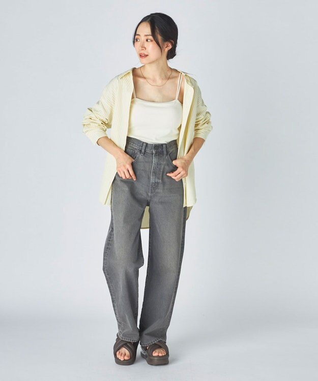 OP／FILA 【ocean pacific】デイリーオーバーサイズシャツ/UVカット イエロー