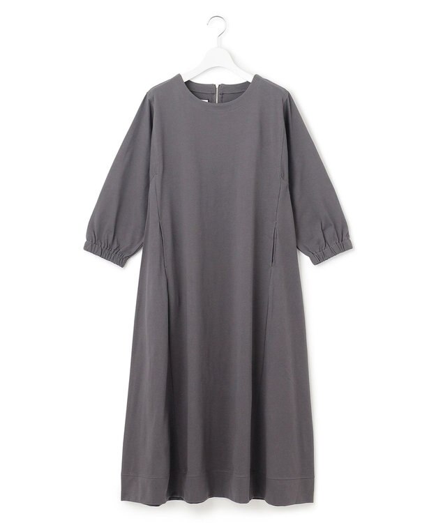 J.PRESS YORK STREET 【WOMEN】Aラインワンピース グレー系