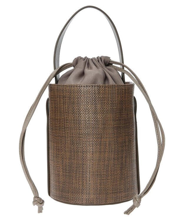 earth music&ecology バケットハンドバッグ Brown