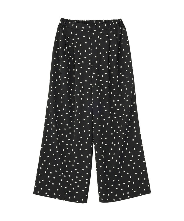 AMERICAN HOLIC ドットサテンイージーパンツ Black