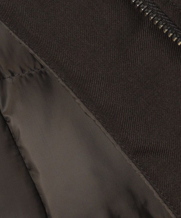 23区 【洗える】シレータフタ ロング ダウンコート ダークブラウン系