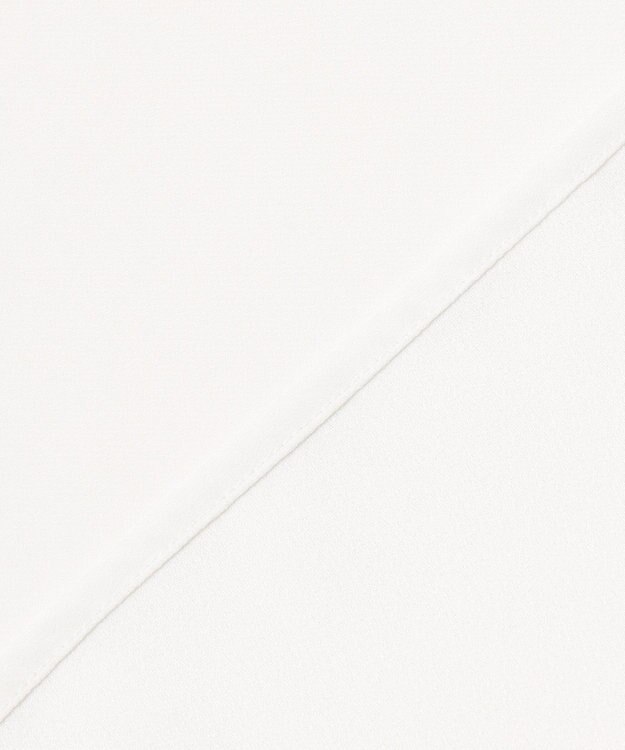 23区 L 【洗える】バックサテンアムンゼン フリルデザインシャツ ホワイト系