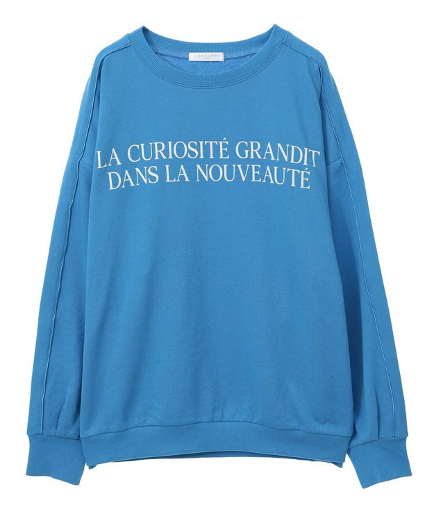 Green Parks 袖パイピングロゴチュニック Blue