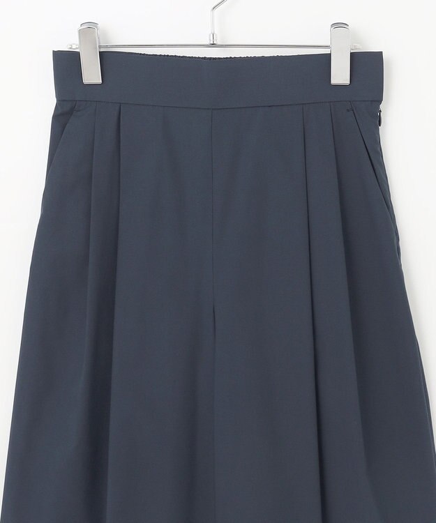 #Newans 【セレモニーにも】スカートライクワイドパンツ ネイビー