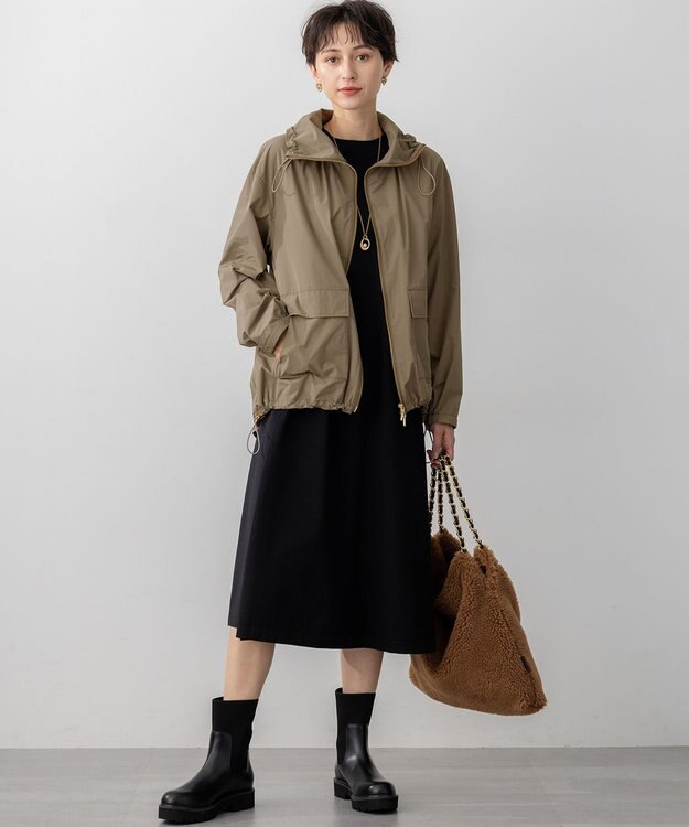 23区 VIOLAｄ’ORO エコムートン チェーンショルダー トートバッグ ブラウン系