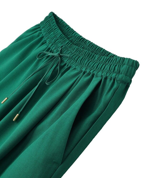 YECCA VECCA 【UVカット】サラサライージーテーパードパンツ Green