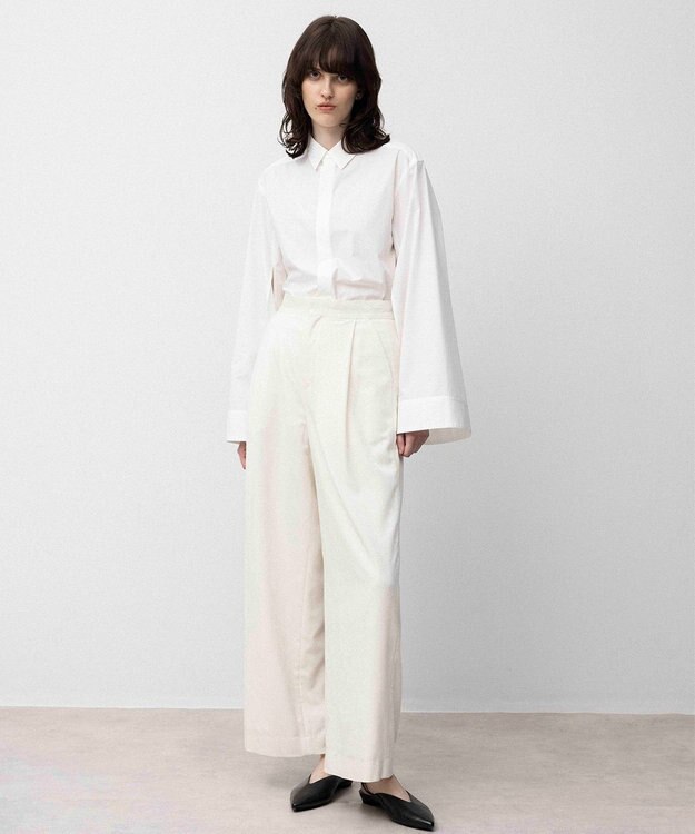 NAVE ブライトベロア パンツ ホワイト系