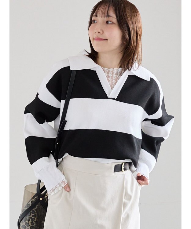 Te chichi ラガーニット ボーダー