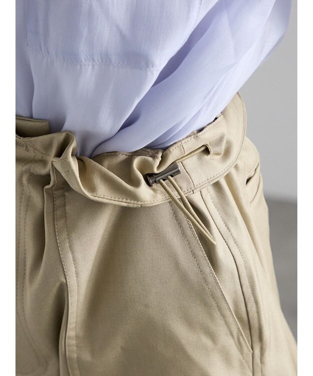 Te chichi シャイニーツイルパラシュートパンツ《2025Autumn catalog item》 カーキ