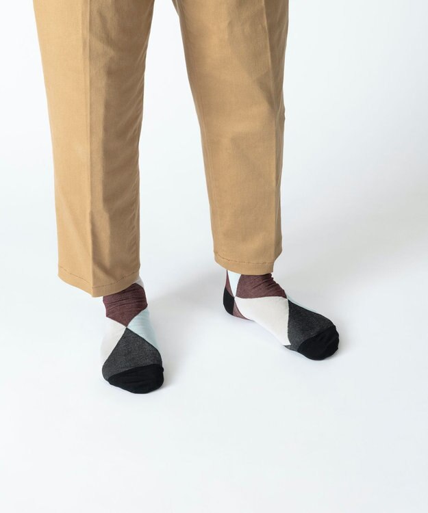 TRICOTE ARGYLE PAPA SOCKS (MENS) / アーガイル パパソックス (MENS) 31L.BLUE