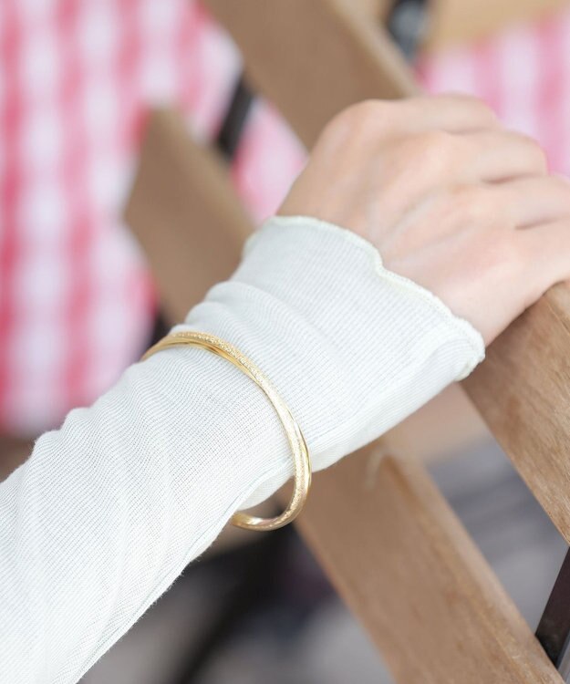 Tiaclasse メタルコンビバングル ゴールド