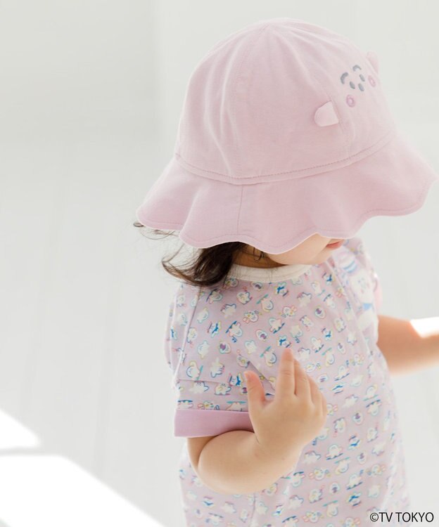 組曲 KIDS 【UVケア】【50㎝】シナぷしゅ 帽子 ピンク