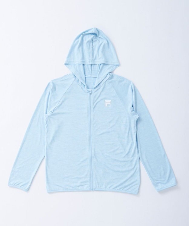 OP／FILA 【FILA】綿タッチ軽量パーカー サックス