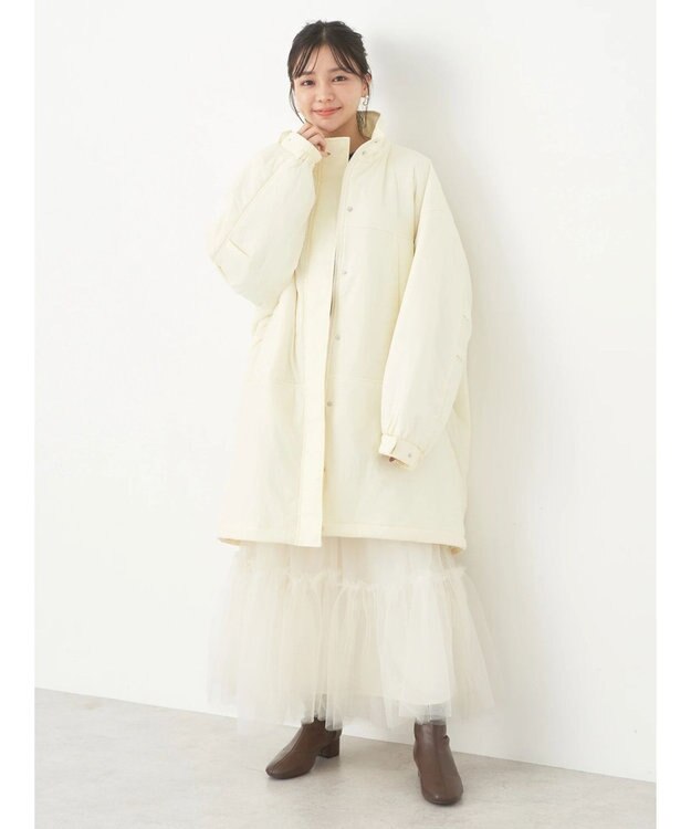 earth music&ecology モンスターコート Ivory