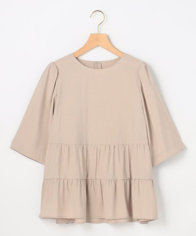 組曲 L 【先行予約】バウンディングシャーティング ブラウス ベージュ系