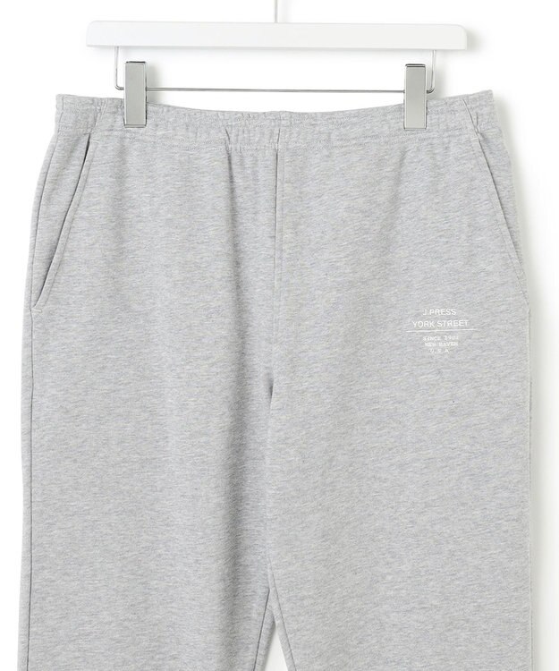 J.PRESS YORK STREET 【UNISEX】裏毛ロゴ刺繍スウェットパンツ ライトグレー系