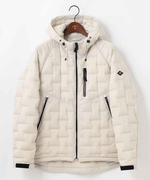 JOSEPH ABBOUD MOUNTAIN 【ストレッチ/軽量/パッカブル/ライナードッキング対応】2WAYストレッチダウンパーカー ライトグレー系