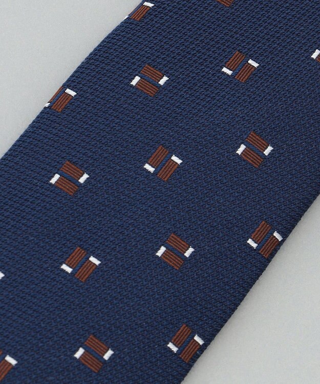 GOTAIRIKU 日本縫製/オリジナル柄【Fermo Fossati】ネクタイ_小紋柄 ネイビー系8