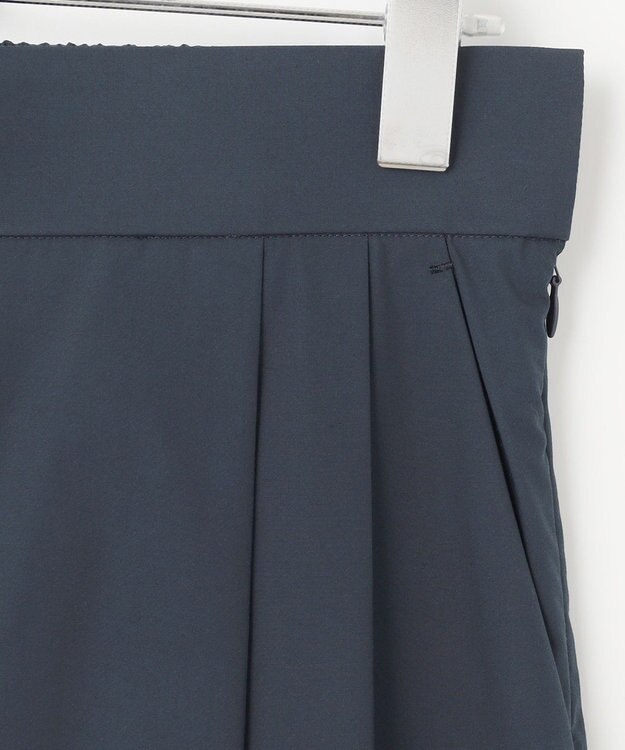 #Newans 【セレモニーにも】スカートライクワイドパンツ ネイビー