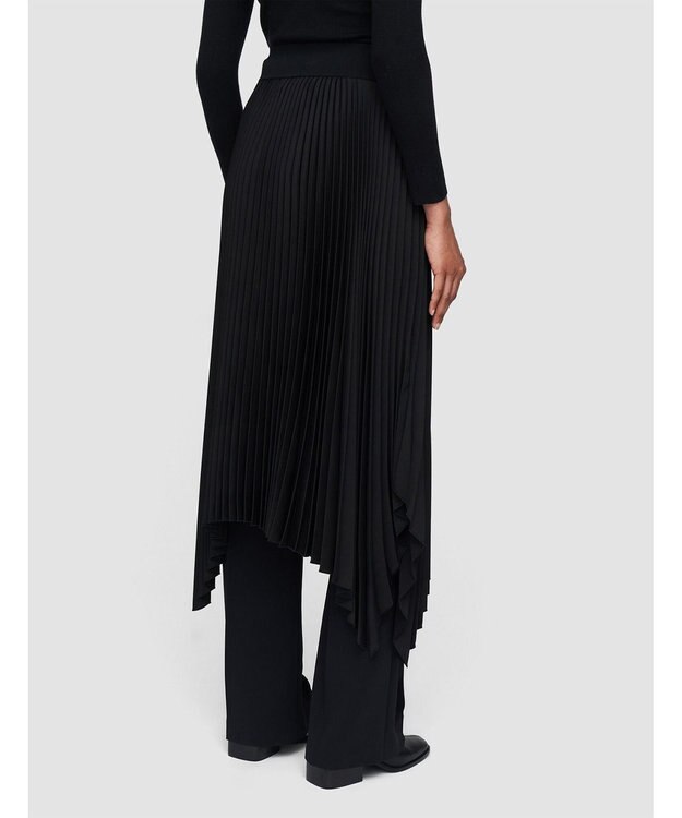 JOSEPH ニットウィーブプリッセ　プリーツスカート Black