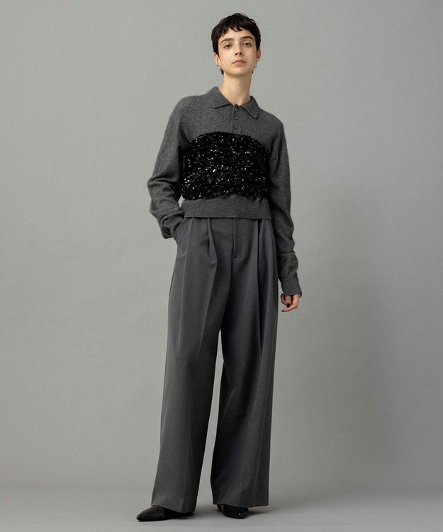 NAVE 【Nave・洗える】スパンコール ビスチェ ブラック系