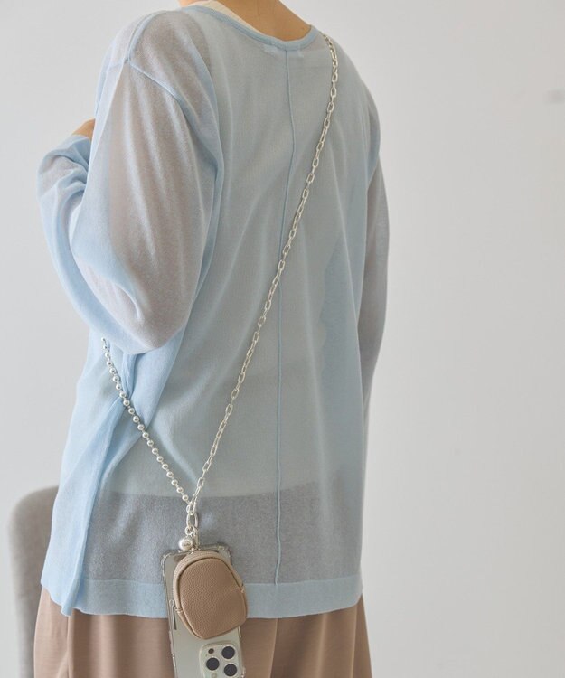 AMERICAN HOLIC マルチスマホショルダー Gray Beige