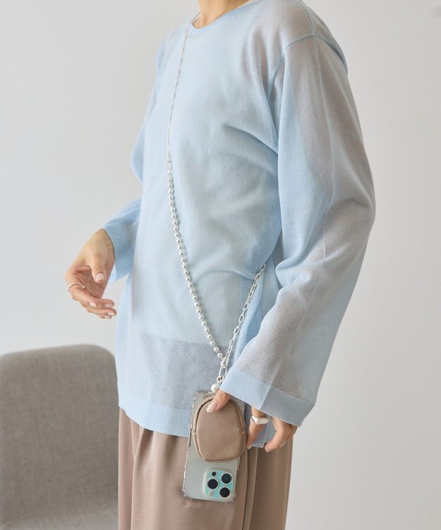 AMERICAN HOLIC マルチスマホショルダー Gray Beige