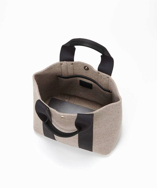 TOPKAPI 【TREASURE TOPKAPI】イタリアンフェルト テープコンビ トートバッグ 2023 グレージュ