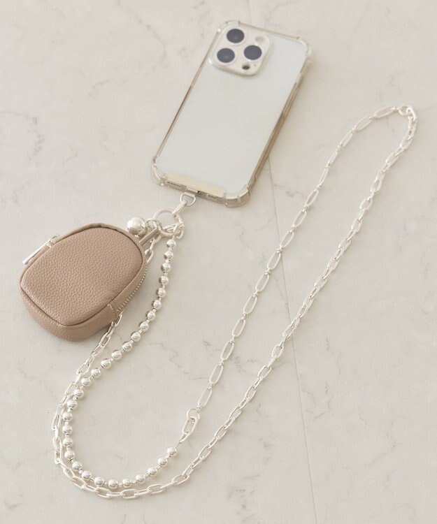 AMERICAN HOLIC マルチスマホショルダー Gray Beige