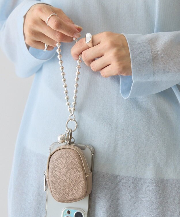 AMERICAN HOLIC マルチスマホショルダー Gray Beige