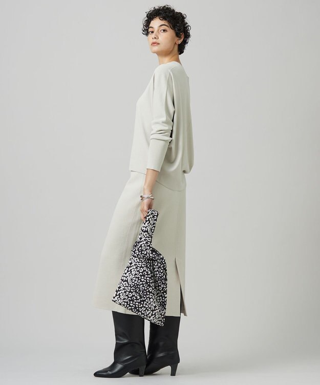 ICB 【洗える】 クロスコンビ Vネックプルオーバー トープ系